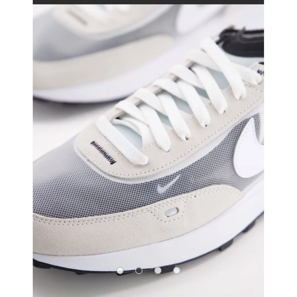 Nike Waffle One Summit White Black Mesh Suede Sneakers Shoes Women's size 8.5